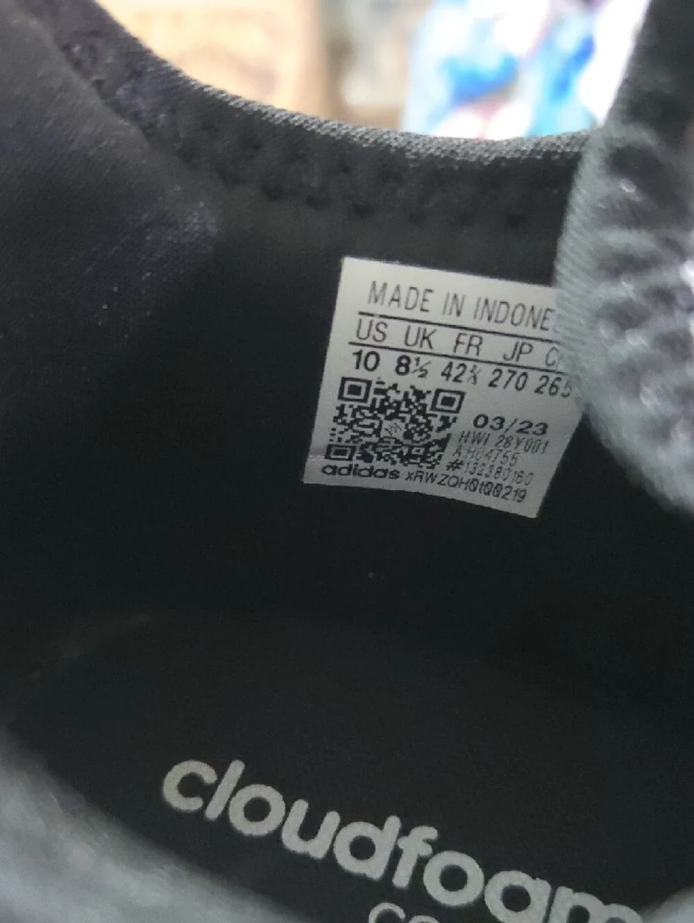 adidas Womens Black and‎ Gray Knit Sneakers